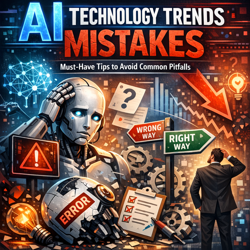 Illustration of AI Technology Trends Mistakes: Must-Have Tips to Avoid Common Pitfalls