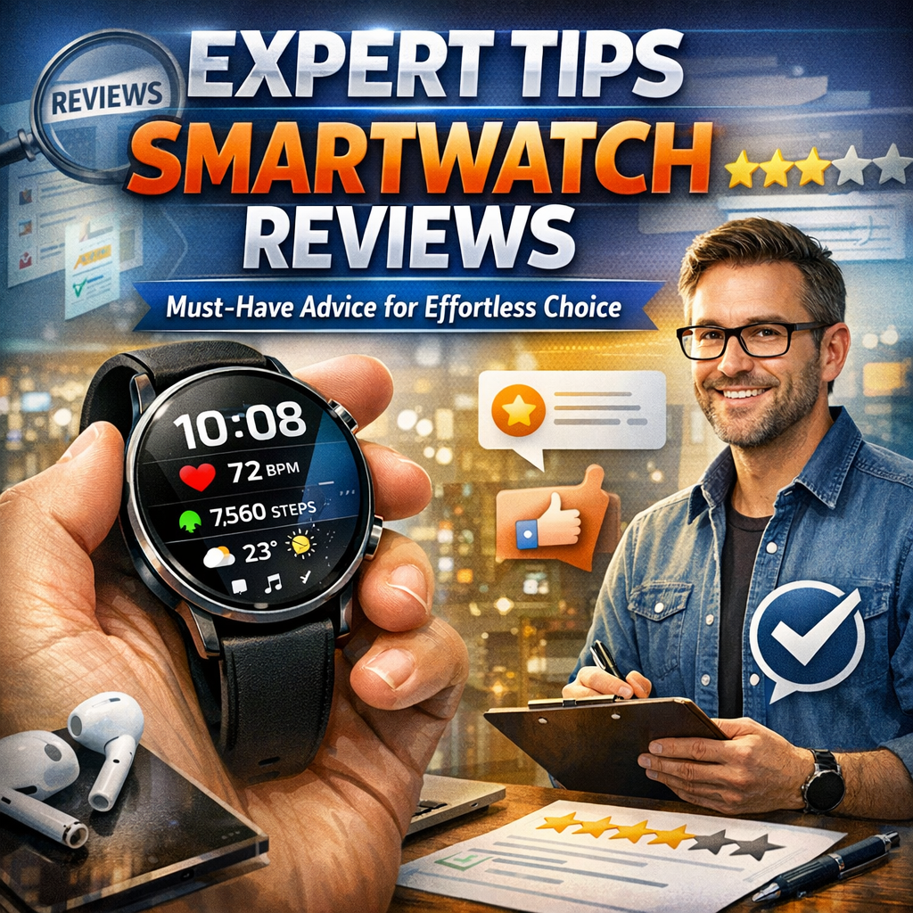 Illustration of Expert Tips Smartwatch Reviews: Must-Have Advice for Effortless Choice