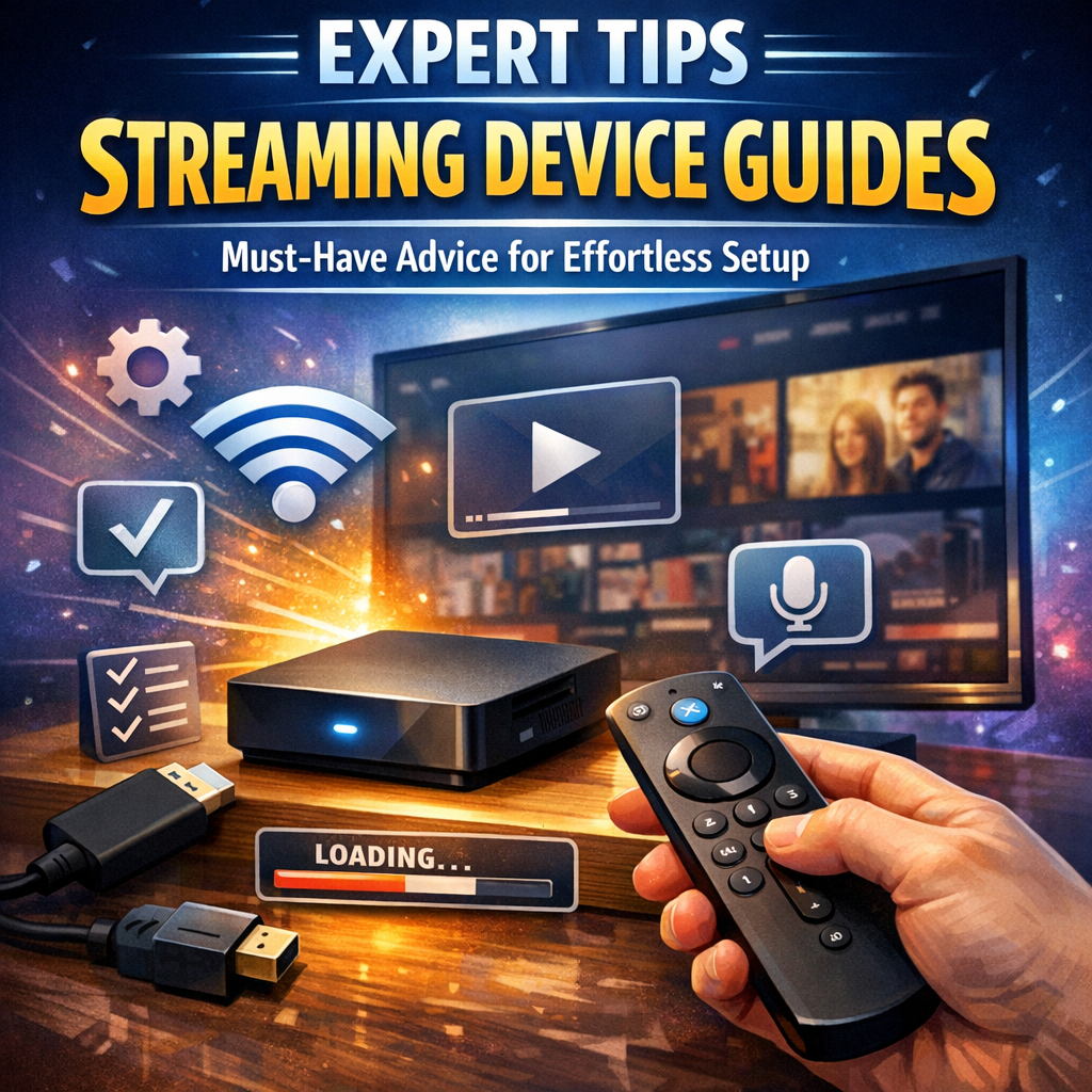 Illustration of Expert Tips Streaming Device Guides: Must-Have Advice for Effortless Setup