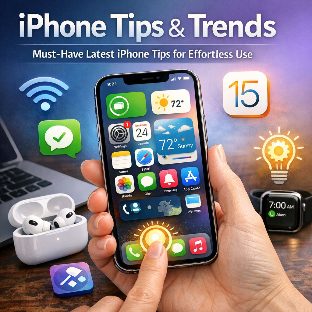 Illustration of iPhone Tips Trends: Must-Have Latest iPhone Tips for Effortless Use