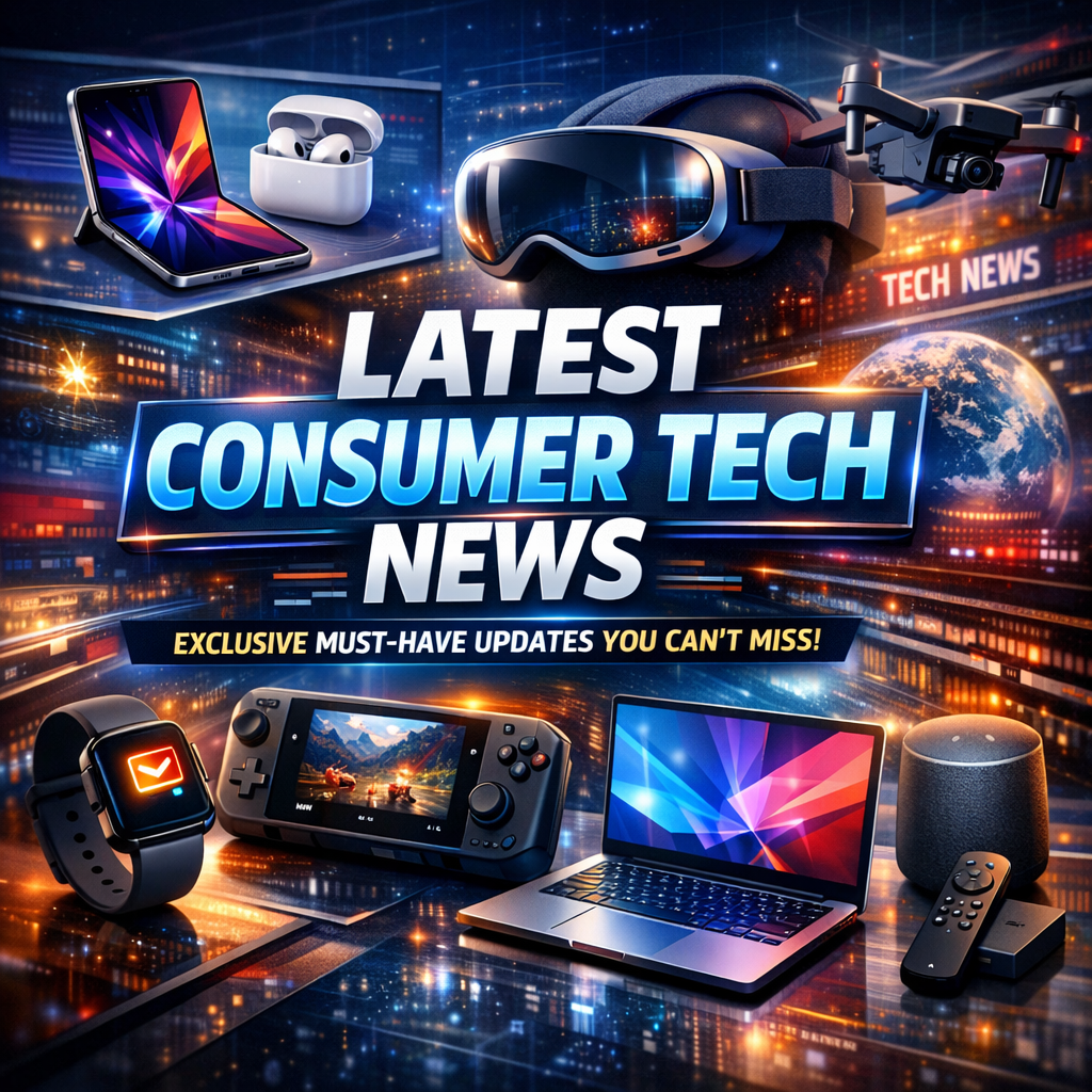 Illustration of Latest Consumer Tech News: Exclusive Must-Have Updates You Can’t Miss