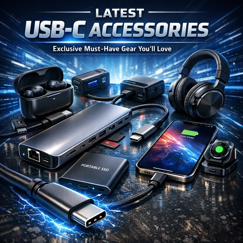Illustration of Latest USB-C Accessories: Exclusive Must-Have Gear You’ll Love