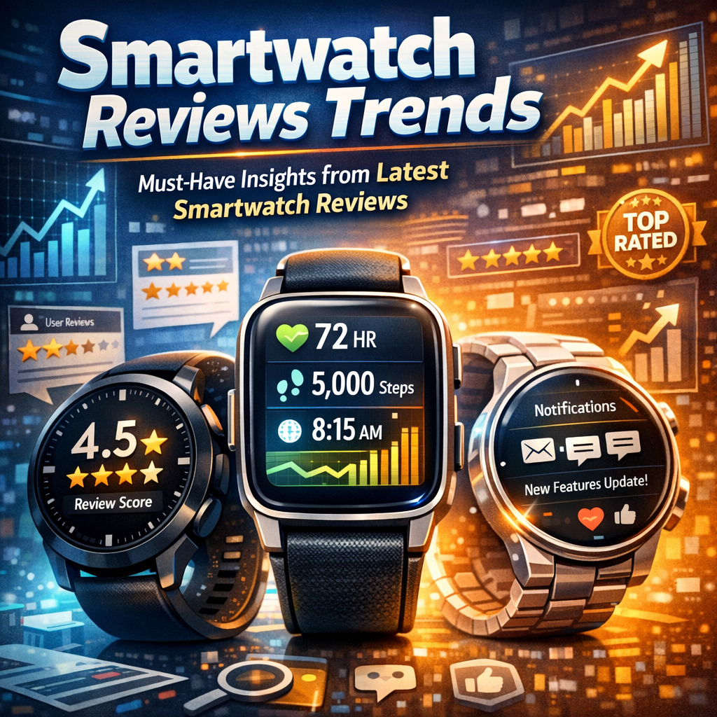 Illustration of Smartwatch Reviews Trends: Must-Have Insights from Latest Smartwatch Reviews