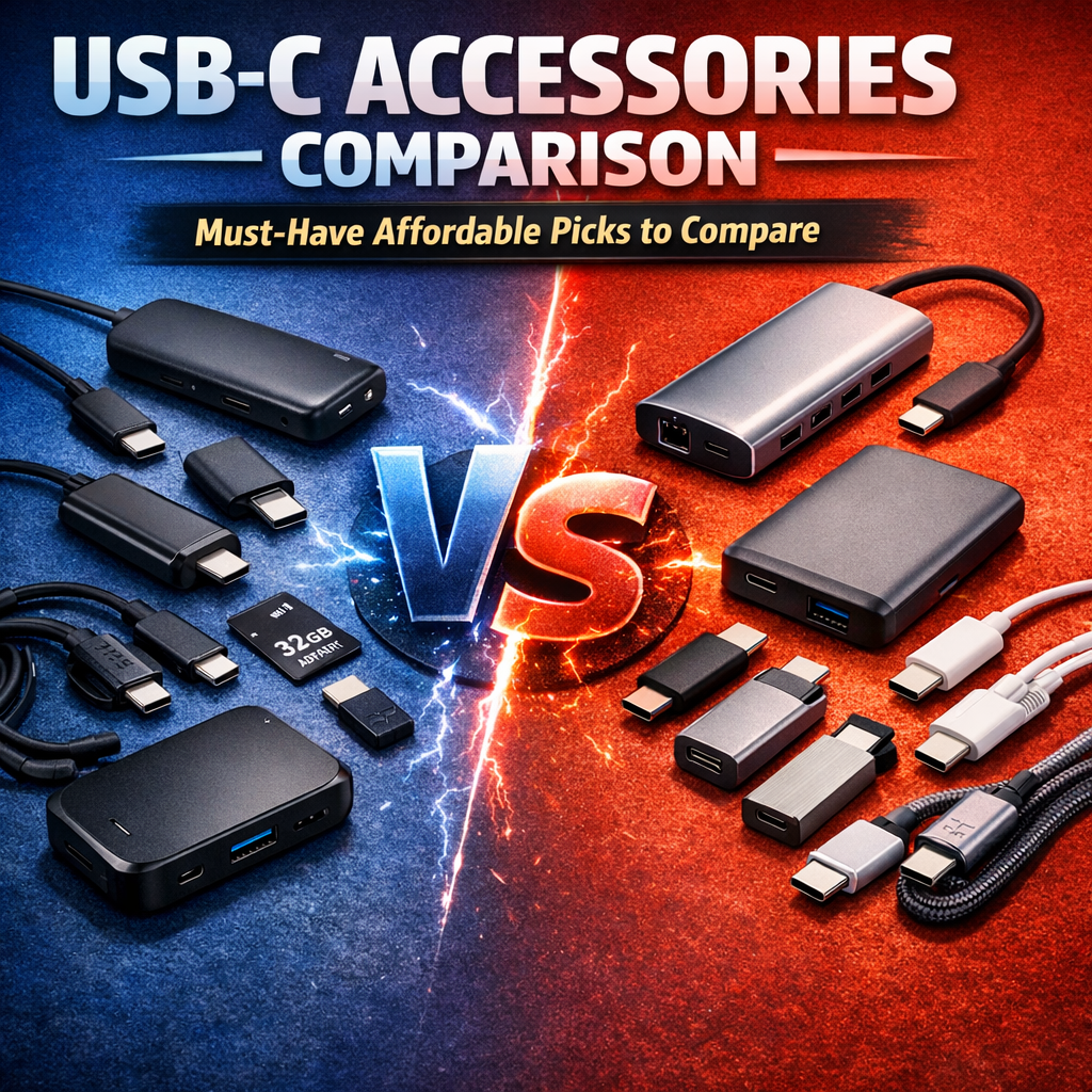 Illustration of USB-C Accessories Comparison: Must-Have Affordable Picks to Compare