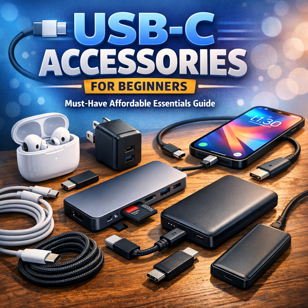 Illustration of USB-C Accessories for Beginners: Must-Have Affordable Essentials Guide