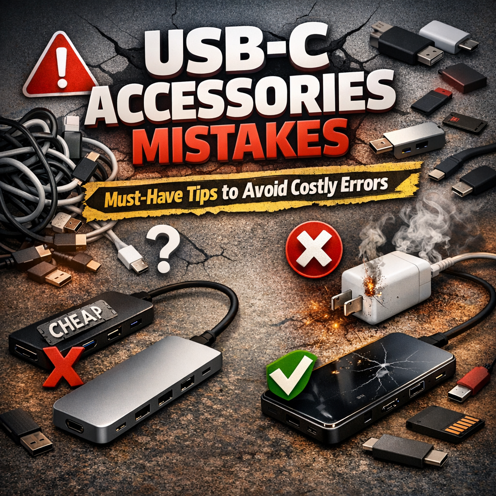 Illustration of USB-C Accessories Mistakes: Must-Have Tips to Avoid Costly Errors