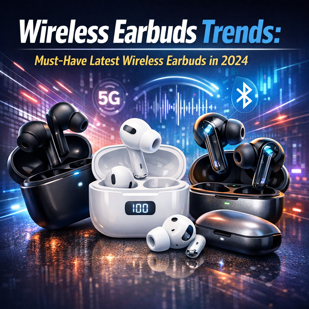 Illustration of Wireless Earbuds Trends: Must-Have Latest Wireless Earbuds in 2024